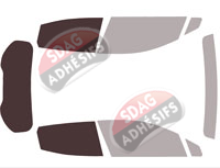 Gabarit vitrage - kit 3/4 arrière - Mitsubishi Colt (7) 5 portes (depuis 2023) Gabarit vitrage - kit 3/4 arrière - Mitsubishi Colt (7) 5 portes (depuis 2023)