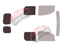 Gabarit vitrage - kit 3/4 arrière - Renault Kangoo (2) Utilitaire 6 portes (2008 - 2022) Gabarit vitrage - kit 3/4 arrière - Renault Kangoo (2) Utilitaire 6 portes (2008 - 2022)