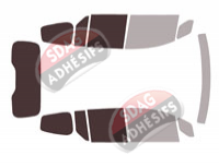 Gabarit vitrage - kit 3/4 arrière - Renault Kangoo (3) Court 5 portes (depuis 2021) Gabarit vitrage - kit 3/4 arrière - Renault Kangoo (3) Court 5 portes (depuis 2021)