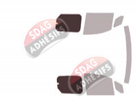 Gabarit vitrage - kit 3/4 arrière - Renault Kangoo (3) Court 5/6 portes (depuis 2021) Gabarit vitrage - kit 3/4 arrière - Renault Kangoo (3) Court 5/6 portes (depuis 2021)