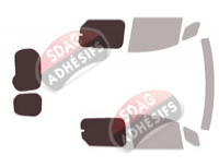 Gabarit vitrage - kit 3/4 arrière - Renault Kangoo (3) Court 2 Portes Arrieres 5/6 portes (depuis 2021) Gabarit vitrage - kit 3/4 arrière - Renault Kangoo (3) Court 2 Portes Arrieres 5/6 portes (depuis 2021)