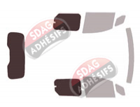 Gabarit vitrage - kit 3/4 arrière - Renault Kangoo (3) Court 4/5 portes (depuis 2021) Gabarit vitrage - kit 3/4 arrière - Renault Kangoo (3) Court 4/5 portes (depuis 2021)