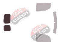 Gabarit vitrage - kit 3/4 arrière - Renault Kangoo (2) Utilitaire 5/6 portes (2008 - 2022) Gabarit vitrage - kit 3/4 arrière - Renault Kangoo (2) Utilitaire 5/6 portes (2008 - 2022)