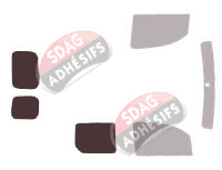 Gabarit vitrage - kit 3/4 arrière - Renault Kangoo (2) Utilitaire 5 portes (2008 - 2022) Gabarit vitrage - kit 3/4 arrière - Renault Kangoo (2) Utilitaire 5 portes (2008 - 2022)