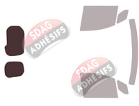 Gabarit vitrage - kit 3/4 arrière - Renault Kangoo (3) Utilitaire 5/6 portes (depuis 2021) Gabarit vitrage - kit 3/4 arrière - Renault Kangoo (3) Utilitaire 5/6 portes (depuis 2021)