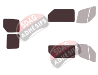 Gabarit vitrage - kit 3/4 arrière - Renault Master (3) L1 / L2/ L3/ L4 Utilitaire 6 portes (2019 - 2024) Gabarit vitrage - kit 3/4 arrière - Renault Master (3) L1 / L2/ L3/ L4 Utilitaire 6 portes (2019 - 2024)