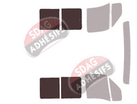 Gabarit vitrage - kit 3/4 arrière - Nissan Interstar (1) Utilitaire 5 portes (1997 - 2010) Gabarit vitrage - kit 3/4 arrière - Nissan Interstar (1) Utilitaire 5 portes (1997 - 2010)