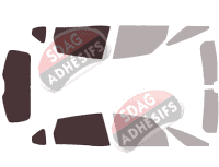 Gabarit vitrage - kit 3/4 arrière - Renault Scenic (4) Court 5 portes (2016 - 2023) Gabarit vitrage - kit 3/4 arrière - Renault Scenic (4) Court 5 portes (2016 - 2023)