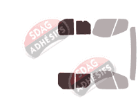 Gabarit vitrage - kit 3/4 arrière - Opel Vivaro (A) Court / Long Utilitaire 3 portes (2002 - 2015) Gabarit vitrage - kit 3/4 arrière - Opel Vivaro (A) Court / Long Utilitaire 3 portes (2002 - 2015)