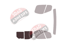 Gabarit vitrage - kit 3/4 arrière - Opel Vivaro (A) Utilitaire 4/5 portes (2002 - 2015) Gabarit vitrage - kit 3/4 arrière - Opel Vivaro (A) Utilitaire 4/5 portes (2002 - 2015)