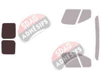 Gabarit vitrage - kit 3/4 arrière - Fiat Talento (2) Court / Long Utilitaire 5/6 portes (2016 - 2020)