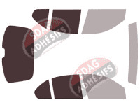 Gabarit vitrage - kit 3/4 arrière - Rover 200 & 400 (2) 5 portes (1996 - 2000) Gabarit vitrage - kit 3/4 arrière - Rover 200 & 400 (2) 5 portes (1996 - 2000)