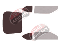 Gabarit vitrage - kit 3/4 arrière - Scion tC Coupé 3 portes (2010 - 2016)