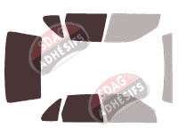 Gabarit vitrage - kit 3/4 arrière - Seat Cordoba (1) Berline 4 portes (1993 - 1999)