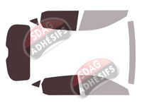 Gabarit vitrage - kit 3/4 arrière - Seat Leon (4) 5 portes (depuis 2020) Gabarit vitrage - kit 3/4 arrière - Seat Leon (4) 5 portes (depuis 2020)