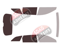 Gabarit vitrage - kit 3/4 arrière - Seat Leon (4) ST Break 5 portes (depuis 2020) Gabarit vitrage - kit 3/4 arrière - Seat Leon (4) ST Break 5 portes (depuis 2020)