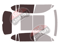 Gabarit vitrage - kit 3/4 arrière - Seat Tarraco (1) 5 portes (depuis 2019) Gabarit vitrage - kit 3/4 arrière - Seat Tarraco (1) 5 portes (depuis 2019)