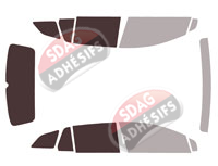 Gabarit vitrage - kit 3/4 arrière - Skoda Enyaq (1) iV 5 portes (depuis 2020)