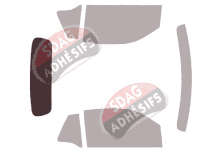 Gabarit vitrage - kit 3/4 arrière - Smart ForTwo (3) Cabriolet 2 portes (depuis 2015)