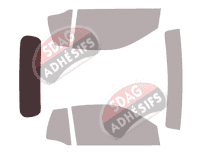 Gabarit vitrage - kit 3/4 arrière - Smart ForTwo (2) Cabriolet 2 portes (2007 - 2015)