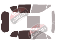 Gabarit vitrage - kit 3/4 arrière - Subaru Forester (4) 5 portes (2013 - 2018) Gabarit vitrage - kit 3/4 arrière - Subaru Forester (4) 5 portes (2013 - 2018)