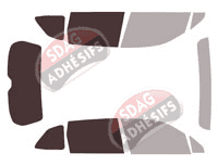 Gabarit vitrage - kit 3/4 arrière - Subaru Forester (5) 5 portes (2018 - 2024) Gabarit vitrage - kit 3/4 arrière - Subaru Forester (5) 5 portes (2018 - 2024)