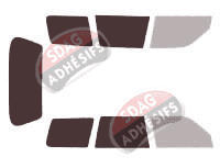 Gabarit vitrage - kit 3/4 arrière - Subaru Forester (1) 5 portes (1997 - 2002) Gabarit vitrage - kit 3/4 arrière - Subaru Forester (1) 5 portes (1997 - 2002)