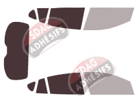 Gabarit vitrage - kit 3/4 arrière - Subaru Impreza (5) Break 5 portes (2016 - 2023) Gabarit vitrage - kit 3/4 arrière - Subaru Impreza (5) Break 5 portes (2016 - 2023)