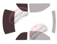 Gabarit vitrage - kit 3/4 arrière - Subaru Impreza (1) Coupe 2 portes (1993 - 2001) Gabarit vitrage - kit 3/4 arrière - Subaru Impreza (1) Coupe 2 portes (1993 - 2001)