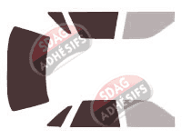 Gabarit vitrage - kit 3/4 arrière - Subaru Legacy (1) Berline 4 portes (1989 - 1994)