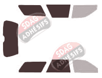 Gabarit vitrage - kit 3/4 arrière - Subaru Legacy (2) Wagon Break 5 portes (1995 - 1999)