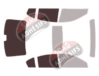 Gabarit vitrage - kit 3/4 arrière - Subaru Outback (4) Berline 4 portes (2009 - 2014)