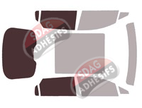Gabarit vitrage - kit 3/4 arrière - Subaru Solterra (1) 5 portes (depuis 2022)