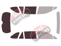 Gabarit vitrage - kit 3/4 arrière - Subaru Outback (5) Wagon Break 5 portes (2015 - 2019)
