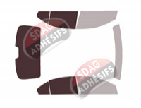 Gabarit vitrage - kit 3/4 arrière - Suzuki Ciaz (1) Berline 4 portes (depuis 2020)