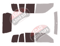 Gabarit vitrage - kit 3/4 arrière - Suzuki Grand Vitara (2) 5 portes (1998 - 2005) Gabarit vitrage - kit 3/4 arrière - Suzuki Grand Vitara (2) 5 portes (1998 - 2005)