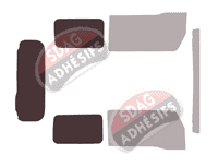 Gabarit vitrage - kit 3/4 arrière - Suzuki Jimny (4) 3 portes (depuis 2019)