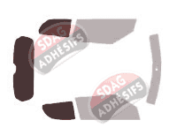 Gabarit vitrage - kit 3/4 arrière - Suzuki Swift (4) 3 portes (2010 - 2018) Gabarit vitrage - kit 3/4 arrière - Suzuki Swift (4) 3 portes (2010 - 2018)