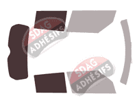 Gabarit vitrage - kit 3/4 arrière - Suzuki Swift (5) 5 portes (2018 - 2025) Gabarit vitrage - kit 3/4 arrière - Suzuki Swift (5) 5 portes (2018 - 2025)