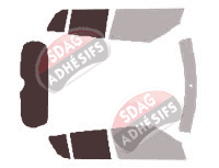 Gabarit vitrage - kit 3/4 arrière - Suzuki Swift (4) 5 portes (2010 - 2018)