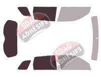 Gabarit vitrage - kit 3/4 arrière - Suzuki Vitara (4) 5 portes (2015 - 2025)