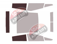 Gabarit vitrage - kit 3/4 arrière - Tesla CyberTruck (1) Pick-up 4 portes (depuis 2023) Gabarit vitrage - kit 3/4 arrière - Tesla CyberTruck (1) Pick-up 4 portes (depuis 2023)