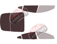 Gabarit vitrage - kit 3/4 arrière - Tesla model 3 (1) (phase 1) Berline 4 portes (2017 - 2019) Gabarit vitrage - kit 3/4 arrière - Tesla model 3 (1) (phase 1) Berline 4 portes (2017 - 2019)