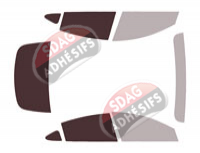 Gabarit vitrage - kit 3/4 arrière - Tesla model 3 (2) Berline 4 portes (depuis 2023) Gabarit vitrage - kit 3/4 arrière - Tesla model 3 (2) Berline 4 portes (depuis 2023)