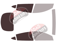 Gabarit vitrage - kit 3/4 arrière - Tesla model Y (1) 5 portes (2020 - 2025) Gabarit vitrage - kit 3/4 arrière - Tesla model Y (1) 5 portes (2020 - 2025)