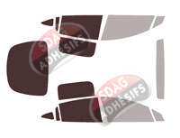 Gabarit vitrage - kit 3/4 arrière - Tesla Model X (2) 6 portes (depuis 2022) Gabarit vitrage - kit 3/4 arrière - Tesla Model X (2) 6 portes (depuis 2022)