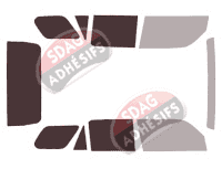 Gabarit vitrage - kit 3/4 arrière - Toyota 4Runner (4) 5 portes (2014 - 2024) Gabarit vitrage - kit 3/4 arrière - Toyota 4Runner (4) 5 portes (2014 - 2024)