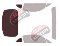 Gabarit vitrage - kit 3/4 arrière - Toyota GR 86 (1) Coupé 2 portes (depuis 2021)