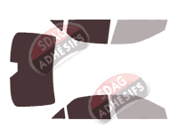 Gabarit vitrage - kit 3/4 arrière - Toyota Mark X Berline 4 portes (2004 - 2019)