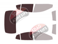 Gabarit vitrage - kit 3/4 arrière - Toyota Camry (13) Berline 4 portes (depuis 2024)